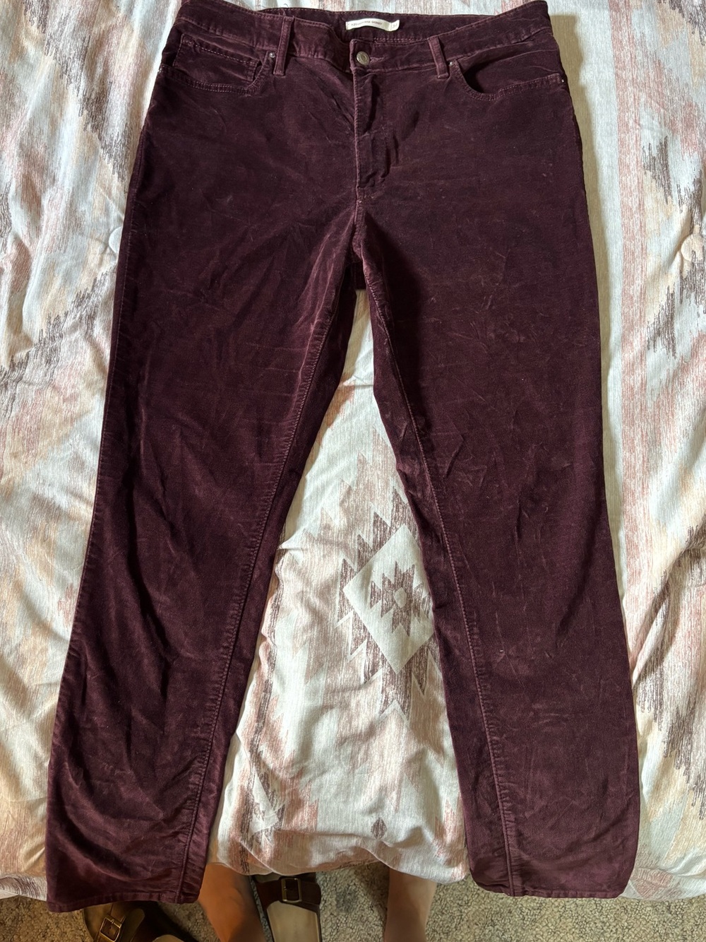 Levi's Men's Deep Burgundy Corduroy Pants